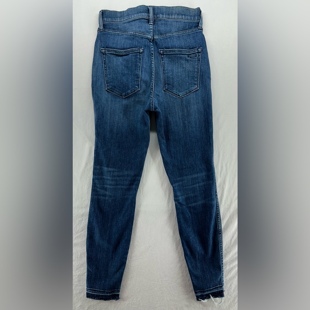 AYR Jeans Womens 28x26 (25x26) Blue‎ The Riser Skinny Fit Denim Stretch Fray Hem - Picture 8 of 12